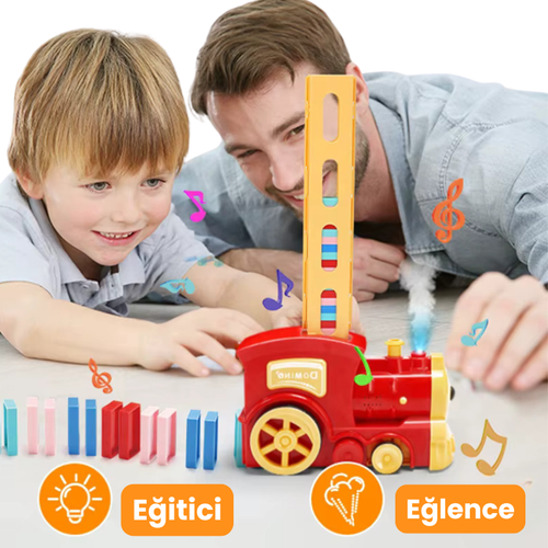 Domino Taşı Dizen Tren Oyuncak