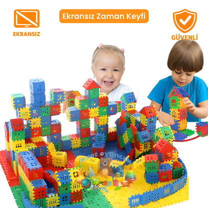 JOYRO CityCraft 3D™ - 128 Parça Eğitici Şehir Kurma ve Tasarım Seti